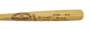 Stan Musial Game Model Bat autographed and inscribed HOF 69 (Musial LOA)